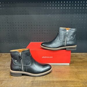 New W/ Box! Women's Pikolinos Aldaya W8J Short Ankle Boots With Zips Size 6.5